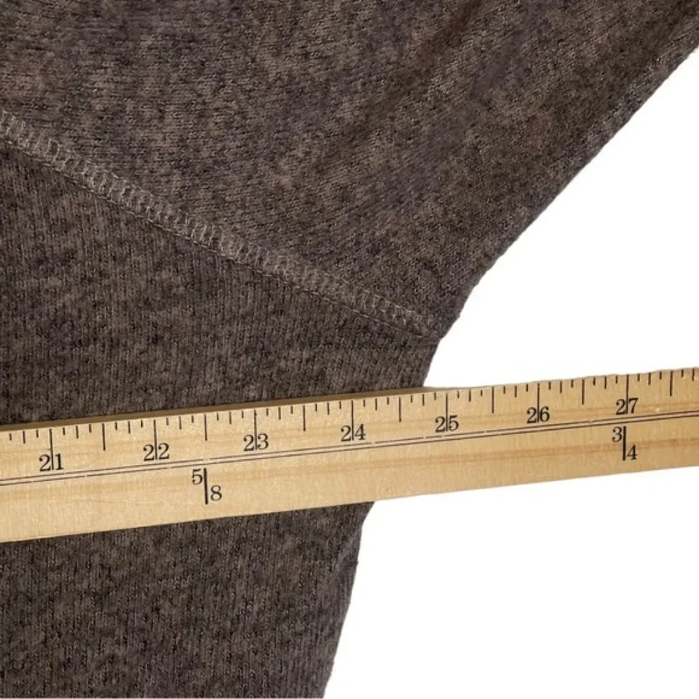 Torrid Size 3 Brown Hooded Oversized Pullover Knit Ling Sleeved Hoody - Picture 12 of 13